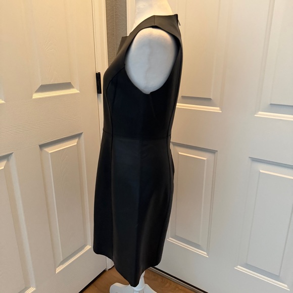 RAG & BONE Loxley Black Lambs Leather Dress Sz 6 Sleeveless Zip $1590 Excellent - Picture 3 of 11